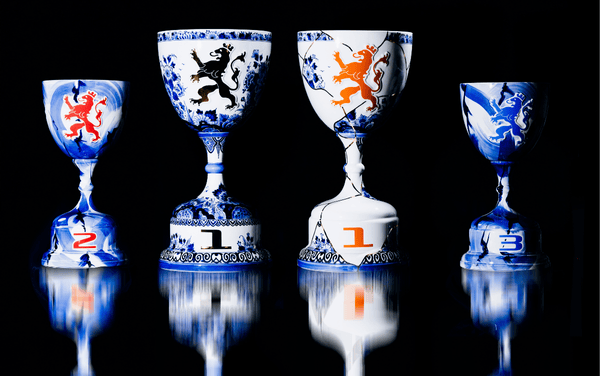 De Formule 1 trofeeën van Studio Piet Boon by Royal Delft