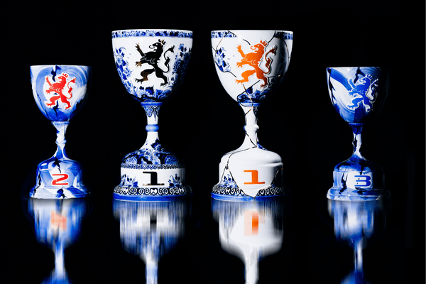 De Formule 1 trofeeën van Studio Piet Boon by Royal Delft