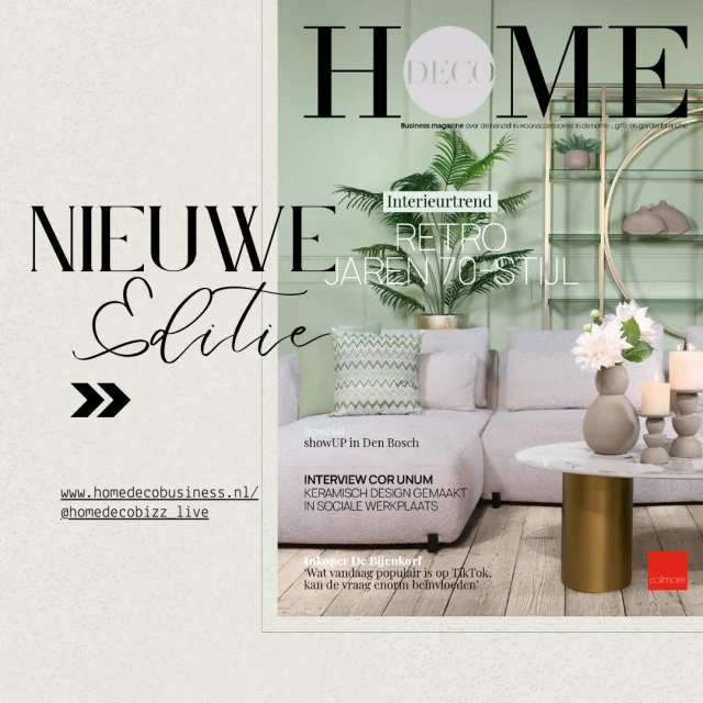 🎉 De nieuwe editie van Home Deco Business Magazine is uit! 🎉 Vol met de laatste trends, inspirerende interviews en een speciale focus op de najaarsbeurzen. 🍂✨ Duik in de kleurrijke trends van dit seizoen en laat je inspireren door de jaren '70 vibes. Perfect leesvoer voor iedereen in de woon- en interieurbranche!
https://www.homedecobusiness.nl/nieuwe-editie-van-home-deco-business-magazine-is-verschenen/
#interieurtrends #wooninspiratie #HomeDeco #magazine #showupevent